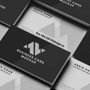 CARD GIẤY ĐEN - IN MÀU TRẮNG